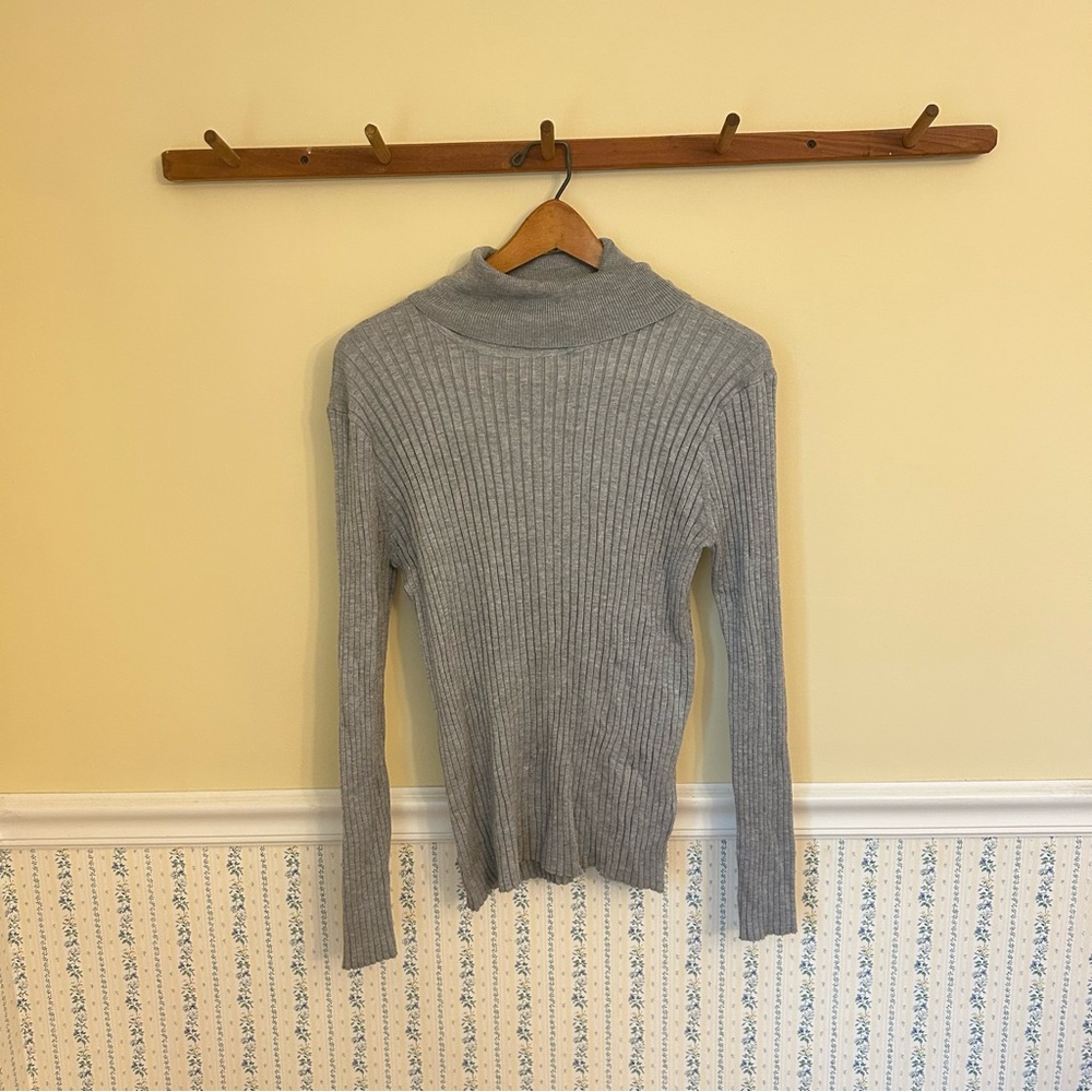 Nine West Ribbed Turtleneck Sweater